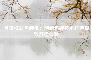月饼枕式包装机：创新包装技术打造极致舒适体验
