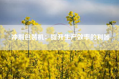 冲剂包装机：提升生产效率的利器
