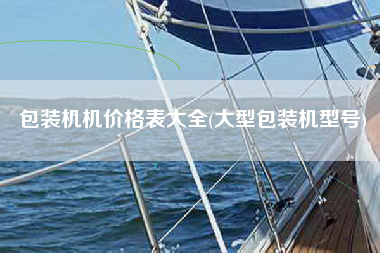 包装机机价格表大全(大型包装机型号)