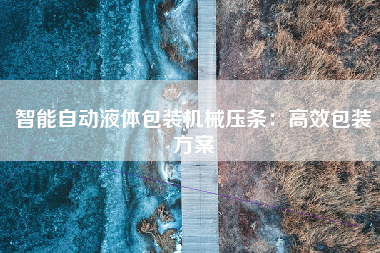智能自动液体包装机械压条：高效包装方案
