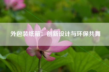 外包装纸箱：创新设计与环保共舞
