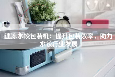 速冻水饺包装机：提升包装效率，助力水饺行业发展