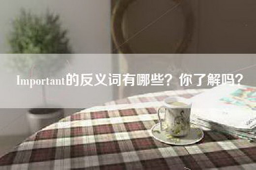 Important的反义词有哪些？你了解吗？