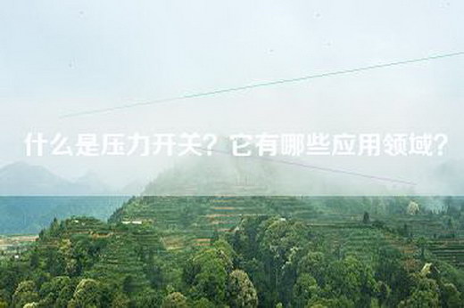 什么是压力开关？它有哪些应用领域？