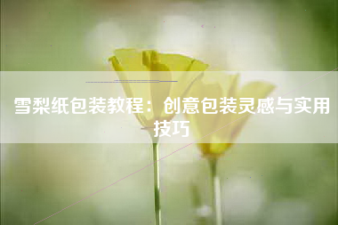 雪梨纸包装教程：创意包装灵感与实用技巧
