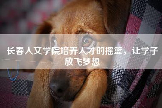 长春人文学院培养人才的摇篮，让学子放飞梦想