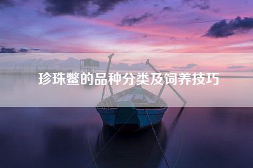 珍珠鳖的品种分类及饲养技巧