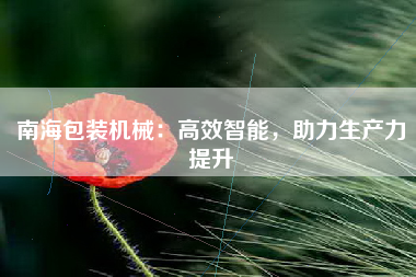 南海包装机械：高效智能，助力生产力提升