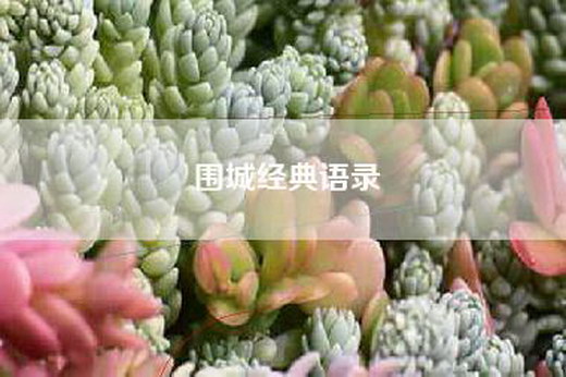 围城经典语录
