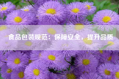 食品包装规范：保障安全，提升品质