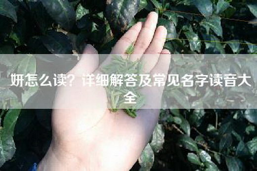 妍怎么读？详细解答及常见名字读音大全