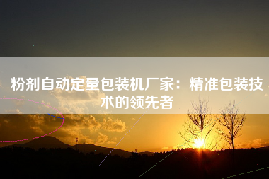 粉剂自动定量包装机厂家：精准包装技术的领先者