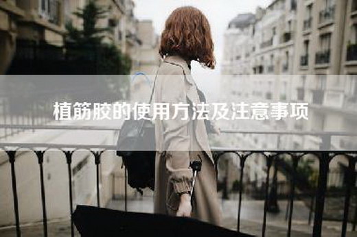 植筋胶的使用方法及注意事项