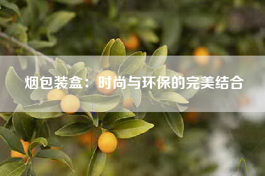 烟包装盒：时尚与环保的完美结合