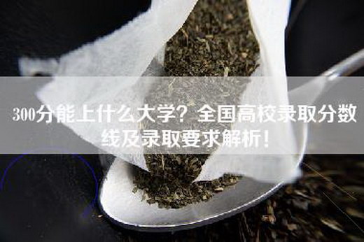 300分能上什么大学？全国高校录取分数线及录取要求解析！