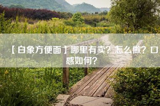 【白象方便面】哪里有卖？怎么做？口感如何？