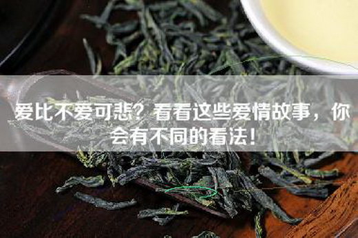 爱比不爱可悲？看看这些爱情故事，你会有不同的看法！