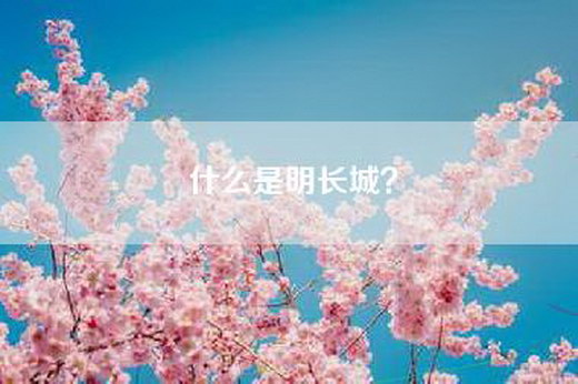 什么是明长城？