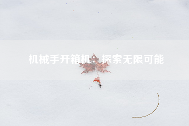 机械手开箱机：探索无限可能