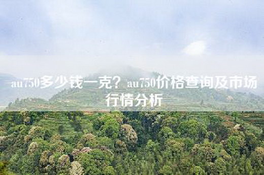 au750多少钱一克？au750价格查询及市场行情分析
