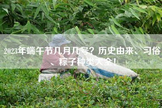 2023年端午节几月几号？历史由来、习俗、粽子种类大全！