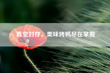 真空封存，美味烤鸭尽在掌握
