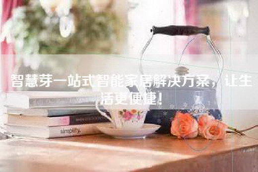 智慧芽一站式智能家居解决方案，让生活更便捷！