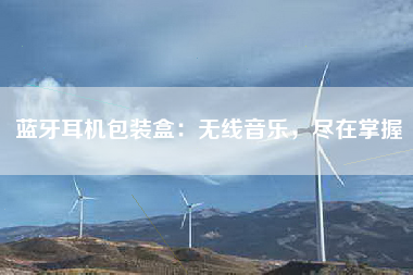 蓝牙耳机包装盒：无线音乐，尽在掌握