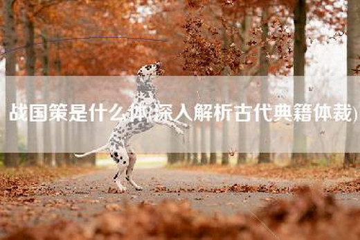 战国策是什么体(深入解析古代典籍体裁)