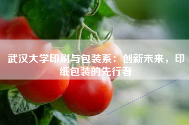 武汉大学印刷与包装系：创新未来，印纸包装的先行者