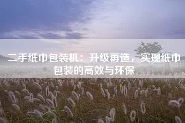 二手纸巾包装机：升级再造，实现纸巾包装的高效与环保