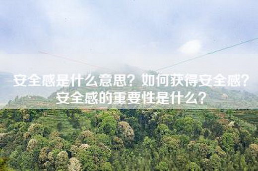 安全感是什么意思？如何获得安全感？安全感的重要性是什么？