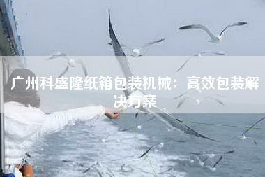 广州科盛隆纸箱包装机械：高效包装解决方案