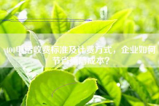 400电话收费标准及计费方式，企业如何节省通信成本？