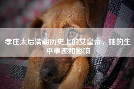 孝庄太后清朝历史上的女皇帝，她的生平事迹和影响