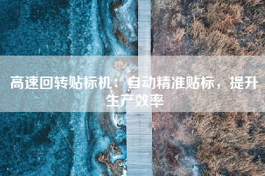 高速回转贴标机：自动精准贴标，提升生产效率