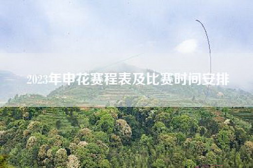 2023年申花赛程表及比赛时间安排