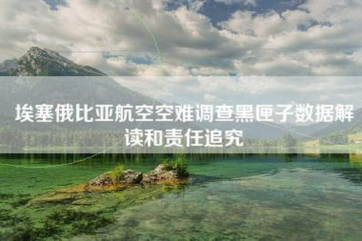 埃塞俄比亚航空空难调查黑匣子数据解读和责任追究