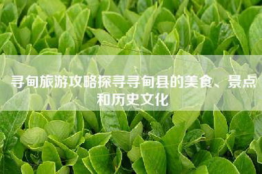 寻甸旅游攻略探寻寻甸县的美食、景点和历史文化