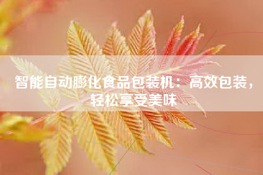 智能自动膨化食品包装机：高效包装，轻松享受美味