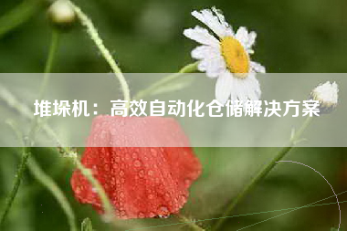 堆垛机：高效自动化仓储解决方案