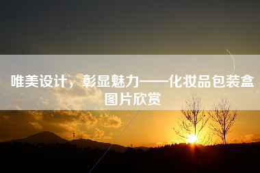 唯美设计，彰显魅力——化妆品包装盒图片欣赏