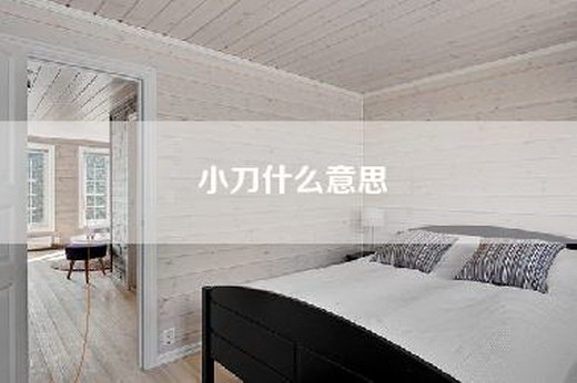 小刀什么意思