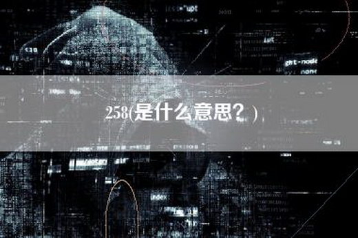 258(是什么意思？)