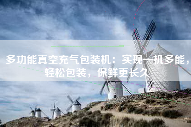 多功能真空充气包装机：实现一机多能，轻松包装，保鲜更长久