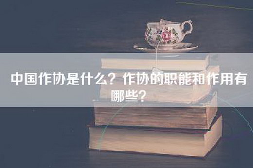 中国作协是什么？作协的职能和作用有哪些？