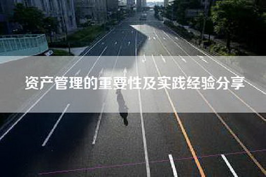 资产管理的重要性及实践经验分享