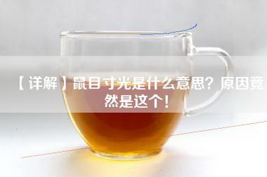 【详解】鼠目寸光是什么意思？原因竟然是这个！