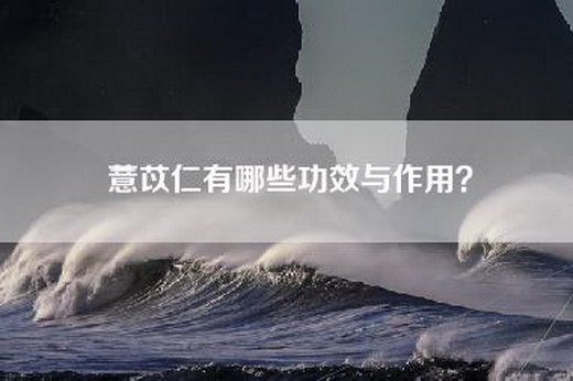 薏苡仁有哪些功效与作用？