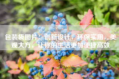 包装袋图片：创新设计，环保实用，美观大方，让你的生活更加便捷高效